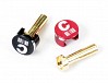 CENTRO LOWPRO HEATSINK PLUG CONNECTOR GRIPS w/4MM BULLETS