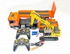 HUINA 9CH RC PLATFORM TRAILER & 6CH EXCAVATOR 2.4G SET 1:24