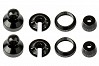 ELEMENT RC ENDURO SHOCK PARTS, BLACK ALUMINUM
