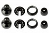 ELEMENT RC ENDURO SHOCK PARTS, BLACK ALUMINUM