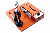 ETRONIX CONNECTOR SOLDERING JIG BOARD W/HELPER and STORAGE BOX