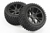 FASTRAX 1/10TH MOUNTED CUBOID BUGGY REAR TYRES 10-SPOKE