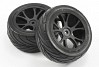 FASTRAX 1/10TH MOUNTED ARROW BUGGY REAR TYRES 10-SPOKE