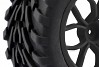 FASTRAX 1/10 MEGA-V TRUCK TYRE MOUNTED ON 12-SPOKE (12mm HEX)