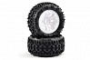 FASTRAX 1/10 KLAXON TRUCK TYRE MOUNTED ON 12-SPOKE (12mm HEX)