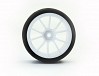 FASTRAX 1/10 STREET/TREAD TYRE 10SP WHITE WHEEL