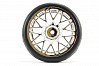 FASTRAX 1/10 STREET/TREAD TYRE STAR SPOKE CHROME WHEEL