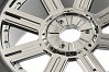 FASTRAX 1/8 ROCK BLOCK MOUNTED ON 8-SPOKE BLACK CHROME (PR)