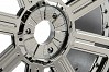 FASTRAX 1/8 EAGLE TREAD MOUNTED ON 8-SPOKE BLACK CHROME (PR)