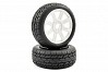 FASTRAX 1/8 EAGLE TREAD MOUNTED ON 8-SPOKE WHITE (PR)