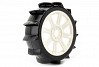 FASTRAX 1/8 PADDLE MOUNTED ON 8-SPOKE WHITE (PR)