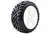 FASTRAX 1/8 TRUGGY ARROW MTD ON 5-SPOKE WHITE 0 OFFSET(PR)