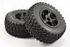 FASTRAX 1:10 SC ZIGZAG MOUNTED 5-SPOKE BLACK (SLASH RR/BLITZ)