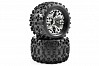 FASTRAX 1:10 MT STINGER MOUNT 6-SPOKE CHROME 1/2 OFFSET (PR)
