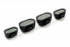 FASTRAX BLACK ALUMINIUM LUGGAGE RACK w/LED LAMPS L165MM X W112MM