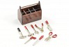 FASTRAX SCALE WOOD TOOL BOX w/CAST METAL TOOLS