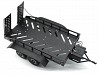 FASTRAX DUAL-AXLE TRAILER w/RAMPS & LEDs (Med 1/12-1/18) - BLACK