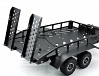 FASTRAX DUAL-AXLE TRAILER w/RAMPS & LEDs (Med 1/12-1/18) - BLACK