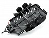 FASTRAX DUAL-AXLE TRAILER w/RAMPS & LEDs (Med 1/12-1/18) - BLACK