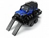 FASTRAX DUAL-AXLE TRAILER w/RAMPS & LEDs (Med 1/12-1/18) - BLACK