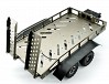 FASTRAX DUAL-AXLE TRAILER w/RAMPS & LEDs (Med 1/12-1/18) - TITANIUM