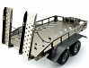 FASTRAX DUAL-AXLE TRAILER w/RAMPS & LEDs (Med 1/12-1/18) - TITANIUM