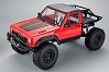 FASTRAX 1/10 ROCKEE PICK-UP & REAR CAGE HARDBODY 313-324mm - RED