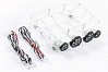 FASTRAX ROUNDED LUGGAGE TRAY w/LED & LIGHTS (SM/WHITE)