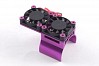 Fastrax Blue Aluminium Twin Fan Motor Heatsink Unit