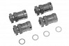 Fastrax 1/8th 15mm Extension Hub Adaptors - To Widen Track (17MM HEX)