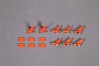 FMS 90MM SUPER SCORPION CONTROL HORNS ORANGE