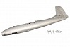 FMS 1700MM F7F TIGERCAT SILVER FUSELAGE