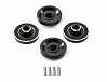 FASTRAX FCX24 BLACK BRASS WHEEL COUNTERWEIGHTS (4PC)