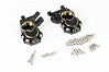 FASTRAX TRX-4 BRASS BK FRONT STEERING KNUCKLES (2)