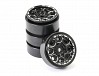 FASTRAX TRX-4M CNC BEADLOCK WHEELS (4) - BLACK