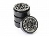FASTRAX TRX-4M CNC TITANIUM BEADLOCK WHEELS (4) FITS SCX24 / FTX Mini Outback