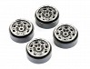 FASTRAX TRX-4M CNC TITANIUM BEADLOCK WHEELS (4) FITS SCX24 / FTX Mini Outback