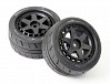 FTX STINGER REAR 32MM RUBBER WHEEL/TYRES (PR)