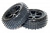 FTX VANTAGE FRONT BUGGY TYRE MOUNTED ON WHEELS (PR) - BLACK