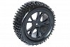 FTX VANTAGE FRONT BUGGY TYRE MOUNTED ON WHEELS (PR) - BLACK