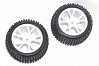 FTX VANTAGE REAR BUGGY TYRE MOUNTED ON WHEELS (PR) - WHITE