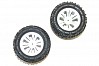 FTX CARNAGE MOUNTED WHEEL/TYRE COMPLETE PAIR - WHITE