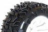 FTX CARNAGE MOUNTED WHEEL/TYRE COMPLETE PAIR - WHITE