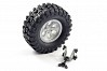 FTX OUTBACK SPARE TYRE MOUNT & TYRE/WHEEL (GREY)
