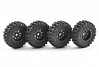 FTX OUTBACK MINI SWAMPER TYRE & WHEEL SET - BLACK (4PC)