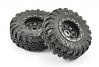 FTX OUTBACK MINI SWAMPER TYRE & WHEEL SET - BLACK (4PC)