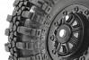 FTX OUTBACK MINI SWAMPER TYRE & WHEEL SET - BLACK (4PC)