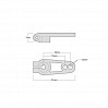 GMADE ALUMINUM CLAMPING SERVO ARM (RED) (25T)