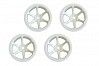 HOBAO HYPER MINI ST 6-SPOKE WHEEL SET WHITE (4)