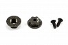 HOBAO MT DOUBLE LOCK DUSTPROOF WHEEL NUT/BUTTON SCREW (2) BLACK